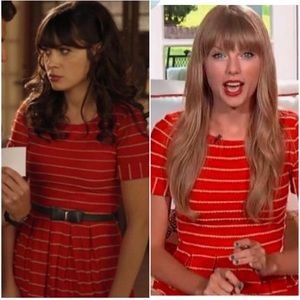 Red Anthropologie Dress